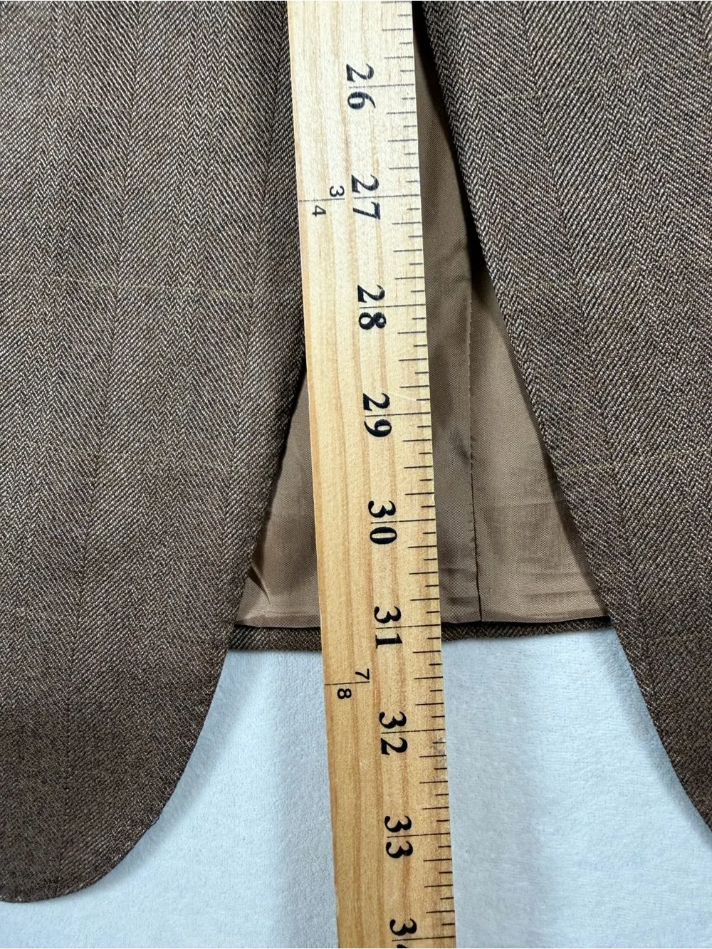 Samuelsohn 43R 100% Wool Tan-Brown Men's 3 Button Sport Coat